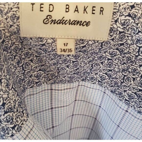 Ted Baker Endurance Long Sleeve Button Down Shirt Size 17 34/35 - Picture 10 of 10